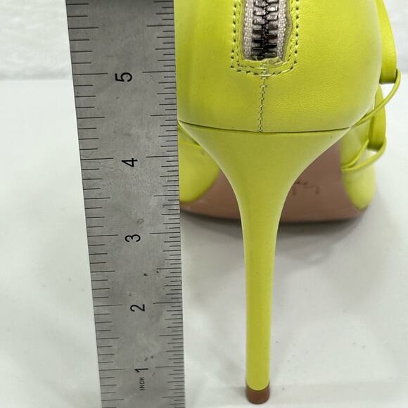 Lita by Ciara Solid Strappy Heel Acid Lime Stiletto Size 40/9.5 New In Box - Picture 11 of 11